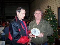 Randy WIlliams honored as Fireman of the Year by Haleyville Chief Phillip Weaver