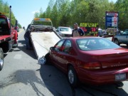 Two Vehicle Accident in front of Jolly Dan's on HWY 129